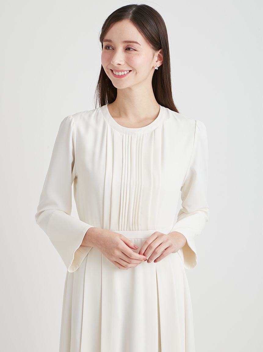 CELFORD「ピコ刺繍ボウタイワンピース」|ワンピース|