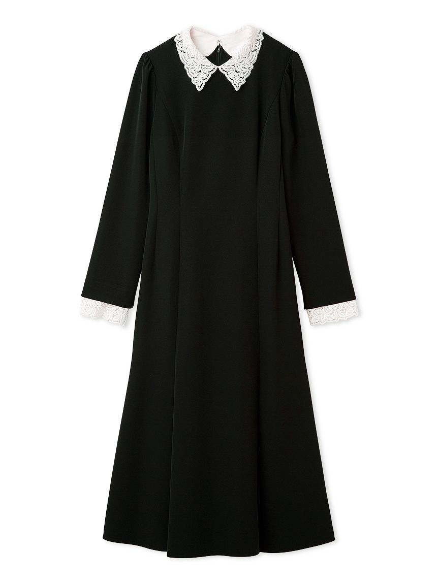 CELFORD「【洗える】刺繍レース付きマーメイドワンピース」|ワンピース|