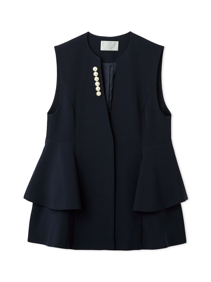 CELFORD「【洗える】ペプラムパールジレ」|ダウンベスト・ベスト|DNVY