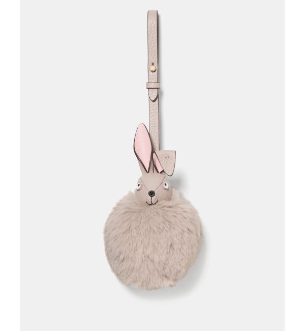 kate spade new york「3D フェイクファー バニー バッグ チャーム」|チャーム・キーホルダー|GREY MULTI