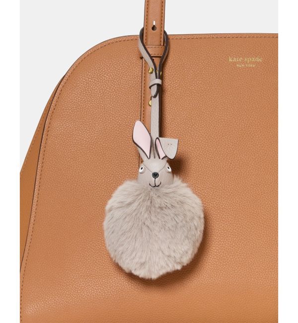 kate spade new york「3D フェイクファー バニー バッグ チャーム」|チャーム・キーホルダー|