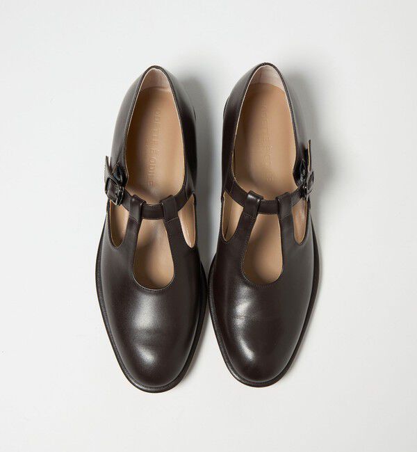 ODETTE E ODILE「ダブルTストラップ フラット25&uarr;」|ローファー|