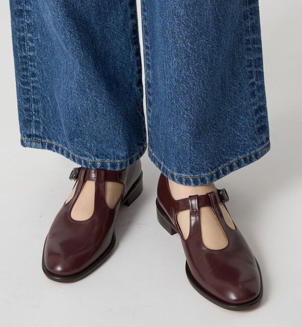 ODETTE E ODILE「ダブルTストラップ フラット25&uarr;」|ローファー|