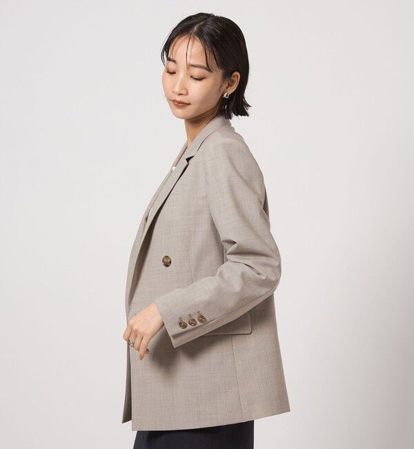 UNITED ARROWS green label relaxing「カチリラ ダブル ジャケット -ウォッシャブル・ストレッチ-」|テーラードジャケット|