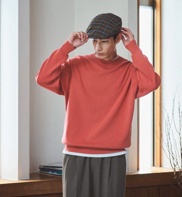 UNITED ARROWS green label relaxing「コットン スウェット クルーネック ニット」|ニット・セーター|RED