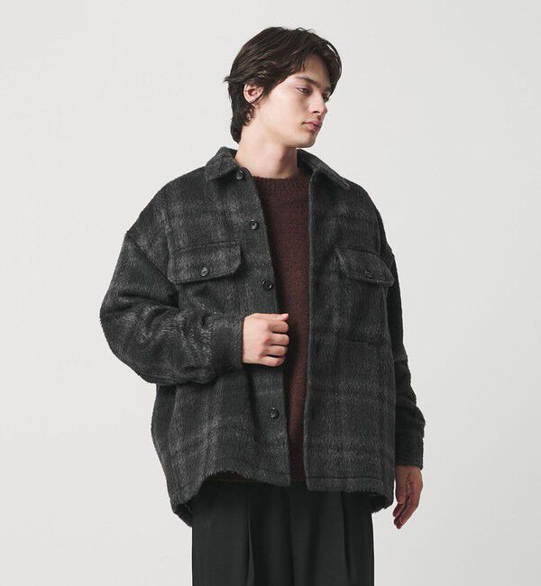 MONKEY TIME「オンブレチェック フリースメルトン CPOジャケット」|その他|