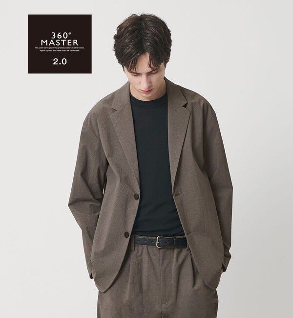 BEAUTY&YOUTH UNITED ARROWS「360&deg;MASTER 2.0 リラックス 2ボタン ジャケット セットアップ対応 ストレッチ 撥水」|テーラードジャケット|MD.GRAY