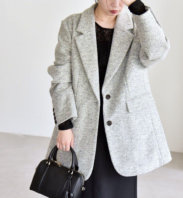 quaranciel「quaranciel: スライバー オーバー テーラード ジャケット コート」|その他|