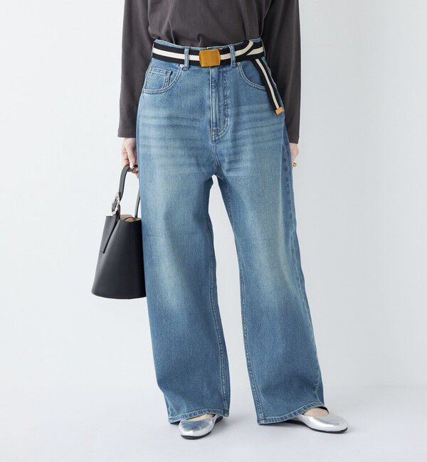 SHIPS Colors 「《予約》SHIPS Colors:〈洗濯機可能〉アマヨリ ワイド ルーズ デニム◆」|デニム|