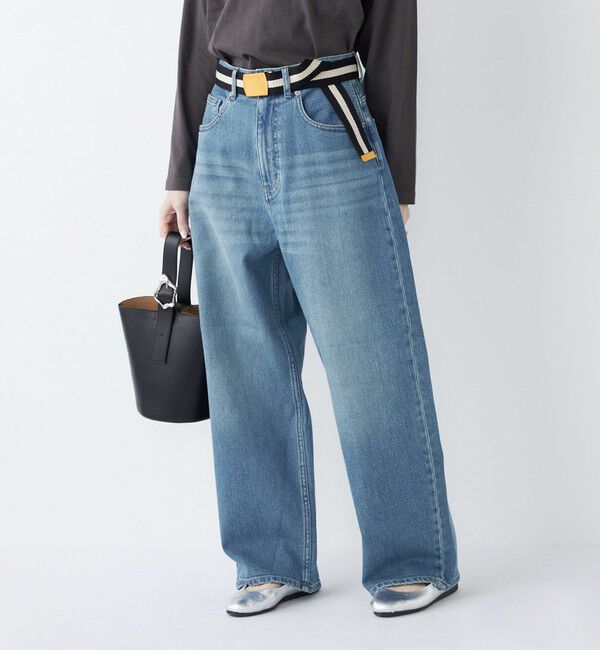 SHIPS Colors 「《予約》SHIPS Colors:〈洗濯機可能〉アマヨリ ワイド ルーズ デニム◆」|デニム|