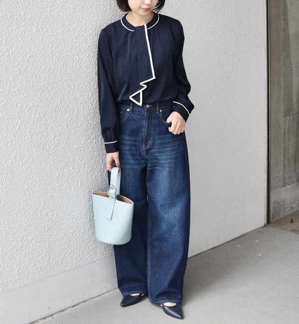 SHIPS Colors 「《予約》SHIPS Colors:〈洗濯機可能〉アマヨリ ワイド ルーズ デニム◆」|デニム|