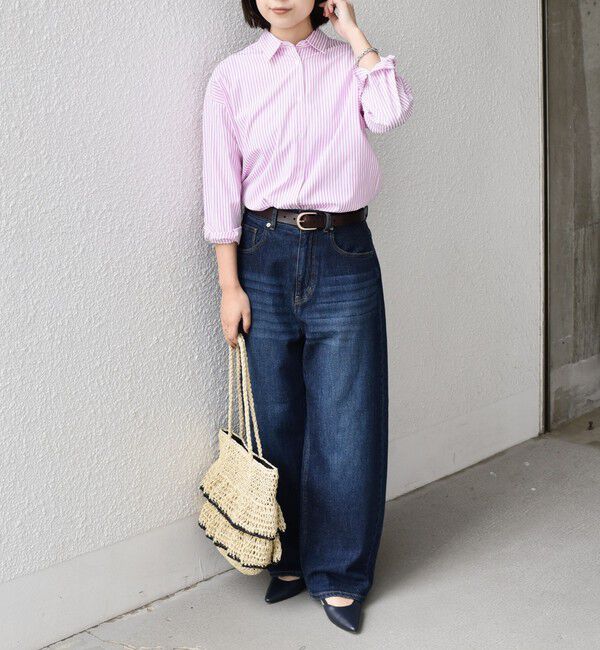 SHIPS Colors 「《予約》SHIPS Colors:〈洗濯機可能〉アマヨリ ワイド ルーズ デニム◆」|デニム|