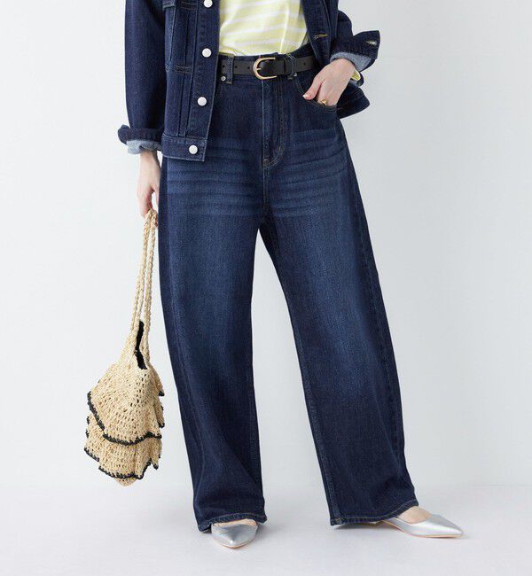 SHIPS Colors 「《予約》SHIPS Colors:〈洗濯機可能〉アマヨリ ワイド ルーズ デニム◆」|デニム|