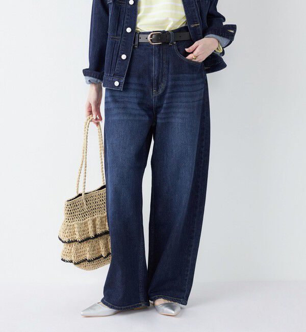 SHIPS Colors 「《予約》SHIPS Colors:〈洗濯機可能〉アマヨリ ワイド ルーズ デニム◆」|デニム|