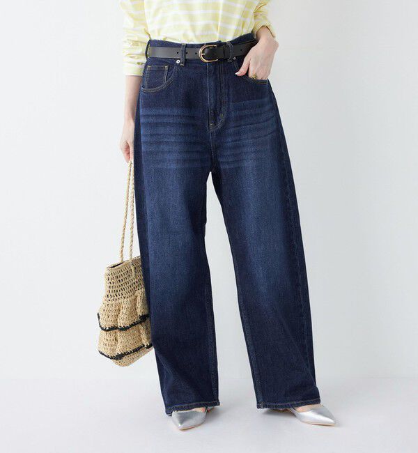 SHIPS Colors 「《予約》SHIPS Colors:〈洗濯機可能〉アマヨリ ワイド ルーズ デニム◆」|デニム|