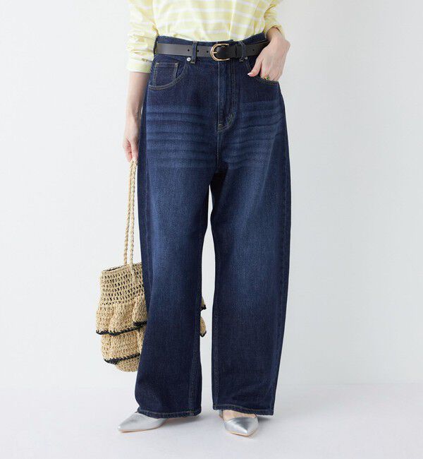 SHIPS Colors 「《予約》SHIPS Colors:〈洗濯機可能〉アマヨリ ワイド ルーズ デニム◆」|デニム|