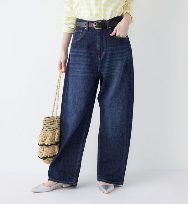 SHIPS Colors 「《予約》SHIPS Colors:〈洗濯機可能〉アマヨリ ワイド ルーズ デニム◆」|デニム|