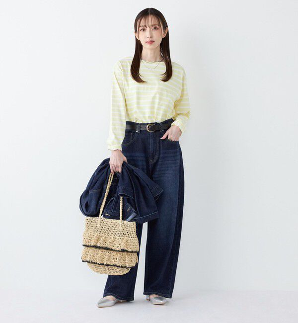 SHIPS Colors 「《予約》SHIPS Colors:〈洗濯機可能〉アマヨリ ワイド ルーズ デニム◆」|デニム|