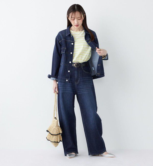 SHIPS Colors 「《予約》SHIPS Colors:〈洗濯機可能〉アマヨリ ワイド ルーズ デニム◆」|デニム|