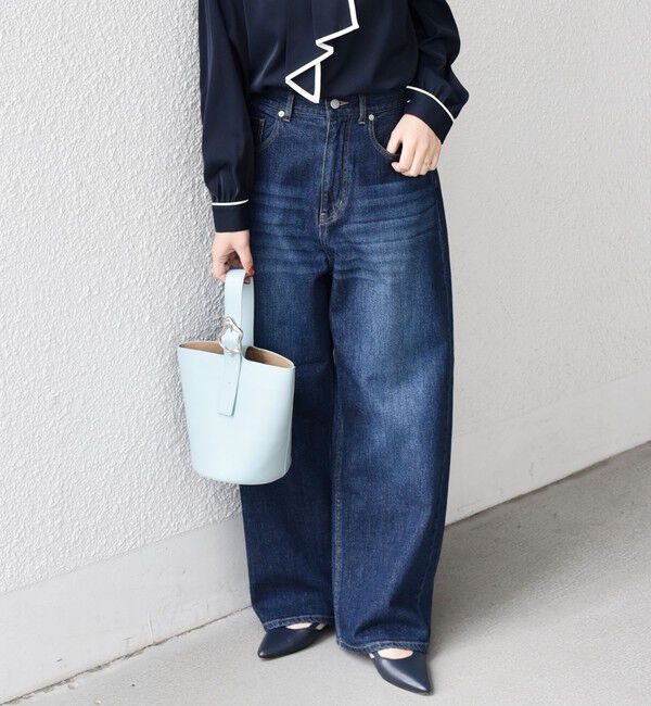 SHIPS Colors 「《予約》SHIPS Colors:〈洗濯機可能〉アマヨリ ワイド ルーズ デニム◆」|デニム|