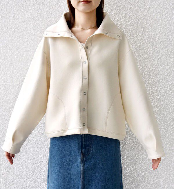 SHIPS for women「《予約》【WEB限定】〈手洗い可能〉裾 ドロスト ダンボール スナップ ボタン カーディガン」|カーディガン|