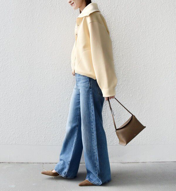 SHIPS for women「《予約》【WEB限定】〈手洗い可能〉裾 ドロスト ダンボール スナップ ボタン カーディガン」|カーディガン|