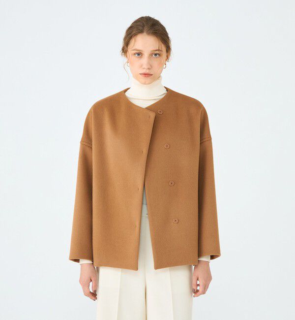 ウールカシミヤビーバー ショートコクーンコート（Ballsey）｜ルミネの