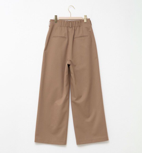 NOLLEY'S sophi「《セットアップ対応》ウォッシャブルウール混ツイルハイウエストワイドパンツ」|その他|