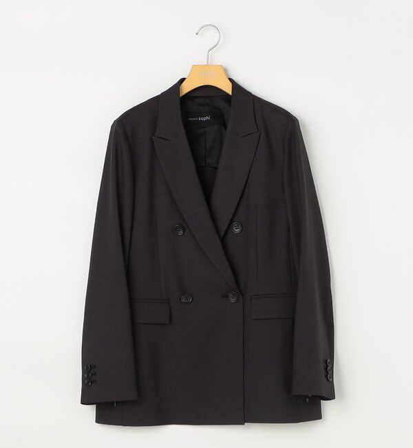 NOLLEY'S sophi「《セットアップ対応》ウォッシャブルドライシャーク2WAYスリットジャケット」|テーラードジャケット|