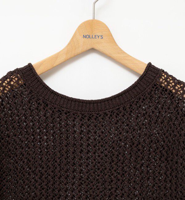 NOLLEY'S「《手洗い可能》ペーパーヤーンメッシュプルオーバー」|ニット・セーター|