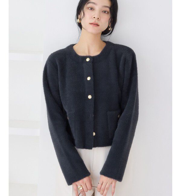 VIS「接結ミニフェザーニットジャケットカーディガン/一部WEB限定カラー」|カーディガン|