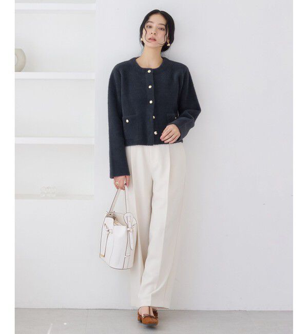 VIS「接結ミニフェザーニットジャケットカーディガン/一部WEB限定カラー」|カーディガン|