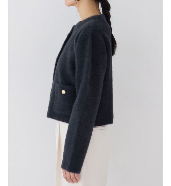 VIS「接結ミニフェザーニットジャケットカーディガン/一部WEB限定カラー」|カーディガン|