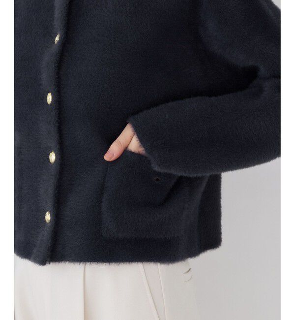 VIS「接結ミニフェザーニットジャケットカーディガン/一部WEB限定カラー」|カーディガン|