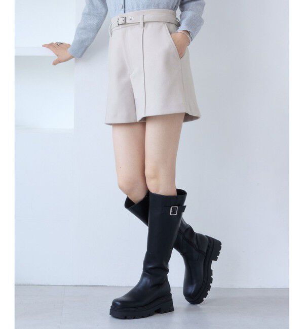 VIS「ジャージメルトンベルト付きショートパンツ」|チノ|