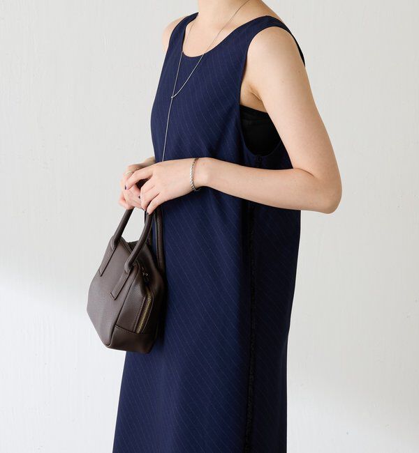  「バイアスストライプジャンパースカート」|ワンピース|