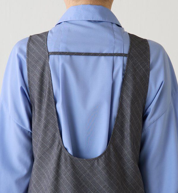  「バイアスストライプジャンパースカート」|ワンピース|