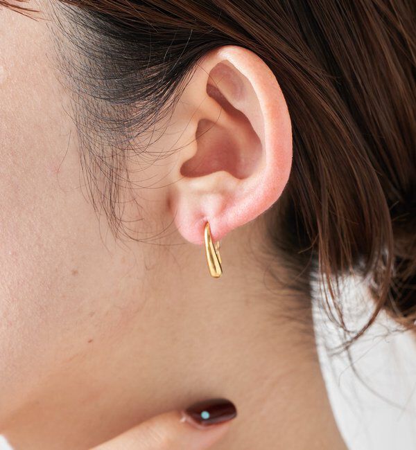  「【PAPILLONNER/パピヨネ】ドロップフックピアス」|リング|ゴールド