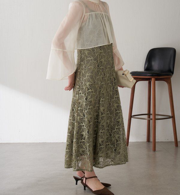  「【オケージョン】シフォンレースワンピース/セットアイテム」|ワンピース|