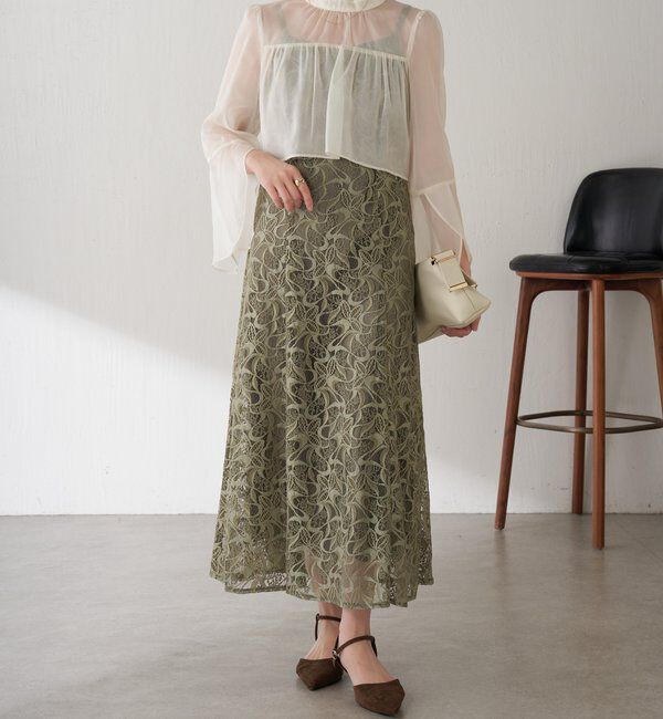  「【オケージョン】シフォンレースワンピース/セットアイテム」|ワンピース|