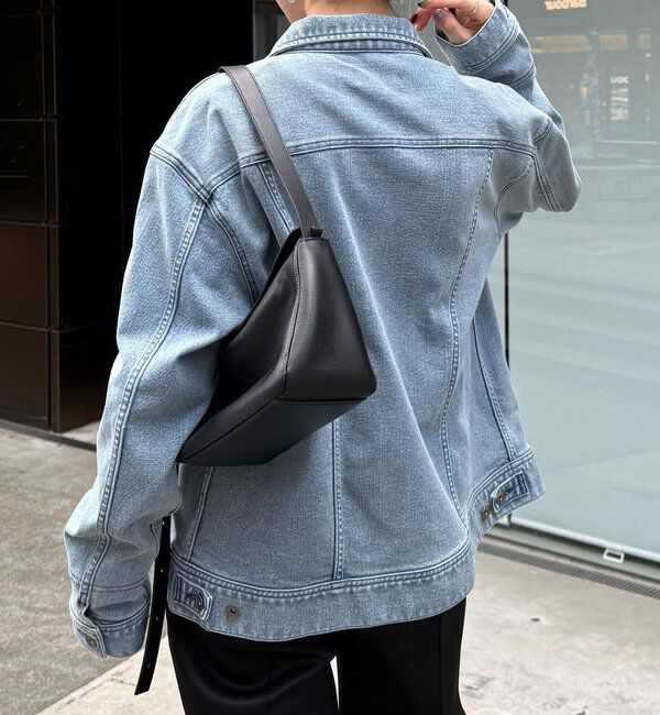  「Q.anos ストレッチリブデニムジャケット」|デニムジャケット|