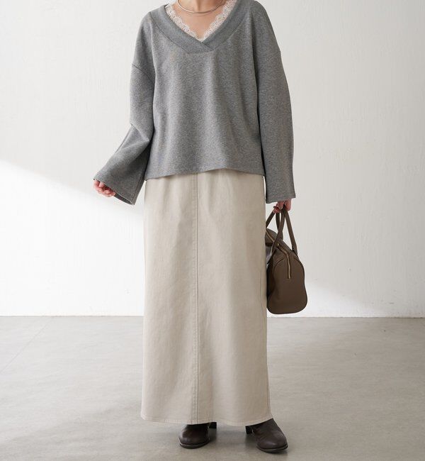  「Iラインデニムスカート」|スカート|