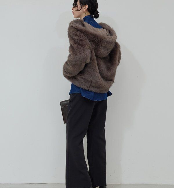 エコファーフーディーブルゾン｜ルミネのファッション通販アイルミネ<i