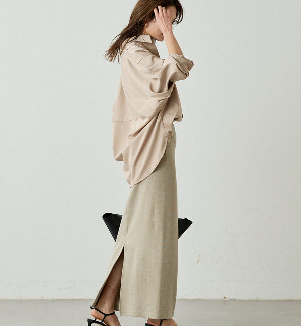  「サテンBIGシャツ」|シャツ・ブラウス|