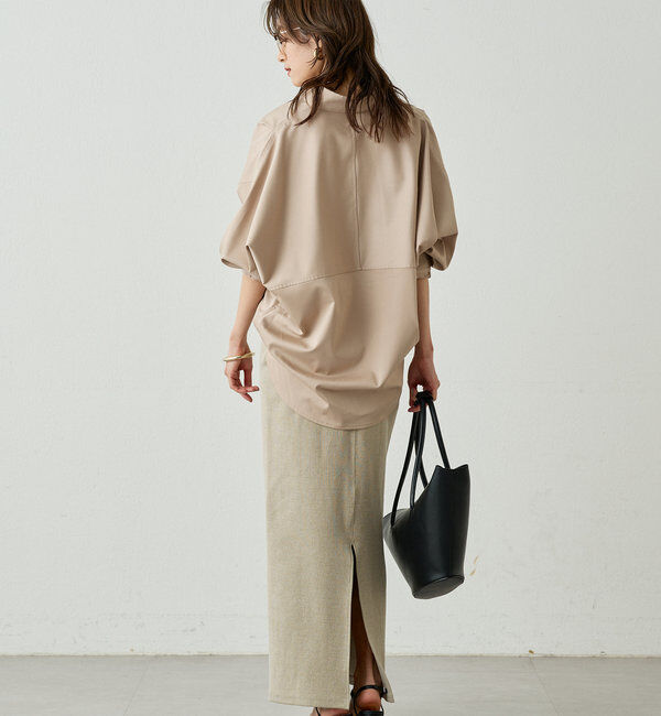  「サテンBIGシャツ」|シャツ・ブラウス|