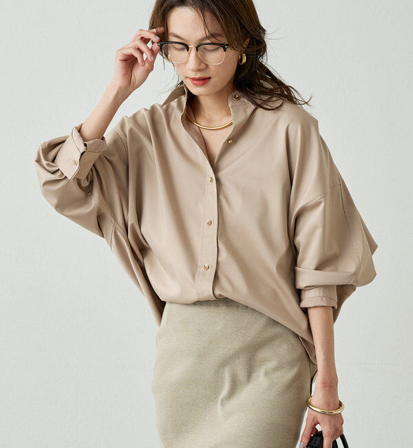 「サテンBIGシャツ」|シャツ・ブラウス|