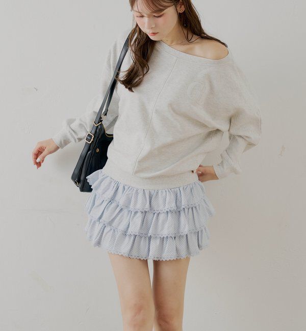  「ティアードフリルミニスカート」|スカート|