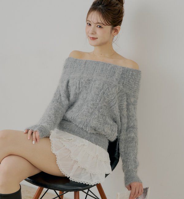  「ティアードフリルミニスカート」|スカート|