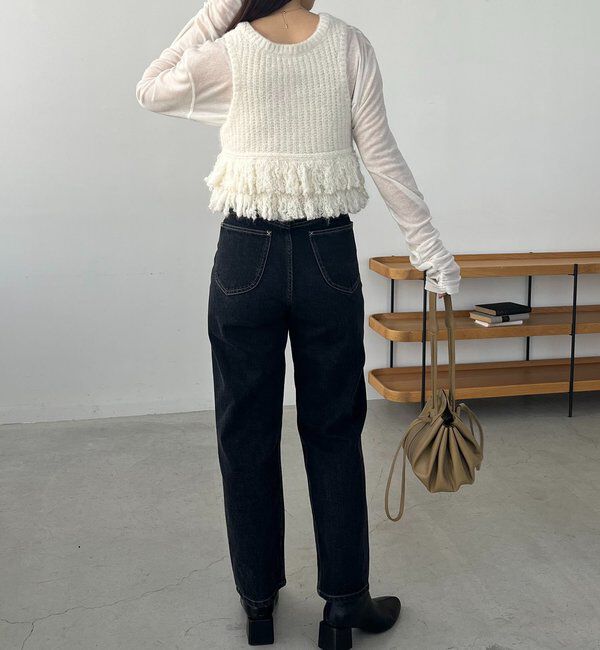  「チュールヤーンベスト」|ニット・セーター|