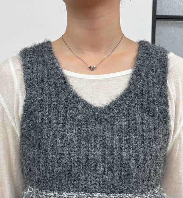  「チュールヤーンベスト」|ニット・セーター|